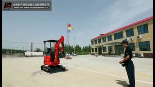 China autonomous driverless excavator mini