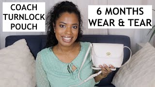 COACH TURNLOCK POUCH WEAR AND TEAR REVIEW