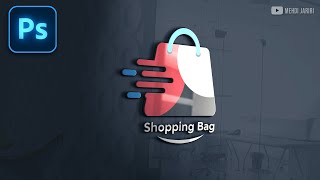 تصميم لوجو احترافي في الفوتوشوب | Shopping Logo Design in photoshop