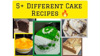 5+ Different Cake Recipes in one Video 👀✨ | Must Watch #recipe #viral#Cake