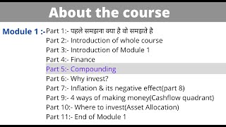 module 1, Part 5 compounding