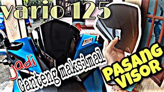 CARA PASANG VISOR VARIO 125 LED AGAR RAPET MAKSIMAL.