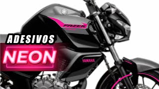 FAZER FZ15 2024 - Adesivos com CORES ESPECIAIS NEON - Ficou Linda Demais!!!!