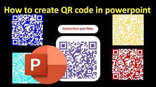 HOW TO CREATE QR CODE  IN POWERPOINT