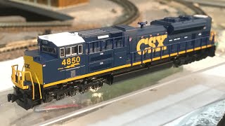 N Scale CSX SD70ACE #4850 Unboxing And Test!