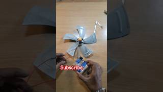 experiment with big fan blade vs small dc motor #viral #shortvideo #youtube #experiment