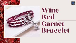 Wine Red Garnet Bracelet | Blessed Accessories