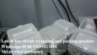 Lunch box shrink warp machine,shrinking machine