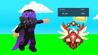 So I Got 500 Wins On Roblox Bedwars...