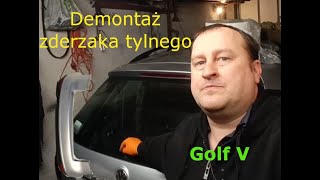 Demontaż zderzaka tylnego Golf V