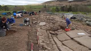 Vindolanda Northumberland Roman archaeological site excavations 24/04/24.