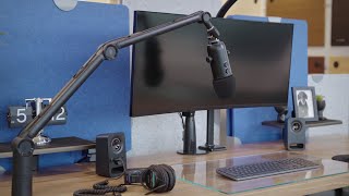 Clamp-On Microphone Arm: Professional Mic Placement | UPLIFT Desk