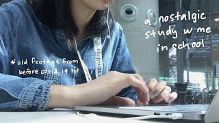 Study with me in school | 1 hour, white noise, school ambient sound