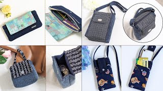 4 Old Jeans and Printed Fabric Ideas | DIY Cute Denim Bags and Purses | Compilation | Bag Tutorial