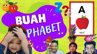 Belajar Nama Buah Buahan 🍉🍏 Bahasa Inggris Indonesia A to Z Alphabeth Kindergarten