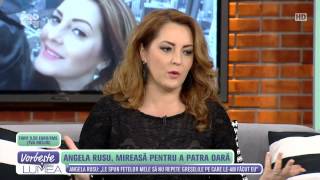 Angela Rusu,in cadrul emisiunii, VORBESTE LUMEA de la canalul PRO TV,din data de 16.02.2016