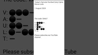 Daily Cipher morse Code Hamster Kombat video 01-August-2024 #hamsterkombat #dailylearns