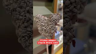 New Mickey-shaped Liquid Nitro Cake at Swirled Showcase in Epcot #waltdisneyworld