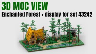 Enchanted Forest + display for Lego set 43242 Snow White and the Seven Dwarfs' Cottage