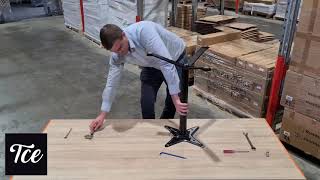 Assembly of the Geneva Folding Table Base