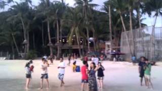 Boracay Island, taking a stroll along the beach.