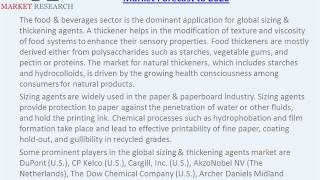 World Sizing and Thickening Agents Market to 2020: Forecast, Analysis and Trends
