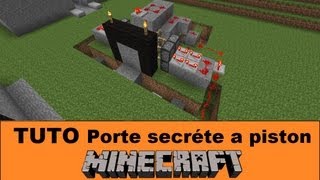 [TUTO] Porte secrète avec piston - Minecraft FR