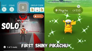 My First Shiny Pikachu in Solo Raid...#shiny #pikachu #shinypikachu #pokemongo #raid