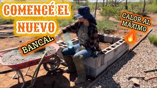 69~SOLA EN EL DESIERTO🌵HIDROGEL para HORTALIZAS🌵 BANCAL CON BLOCKES