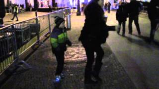 Dancing in front of the Brandenburg Gate - WORLDSCHOOL ADVENTURE Berlin, Nov 2013