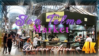 San Telmo-Buenos Aires: Visiting San Telmo Market【4K】