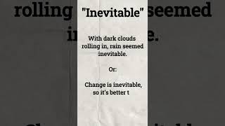 'Inevitable', English vocabulary #english #englishgrammar #vocabulary #viralvideo #viralshorts