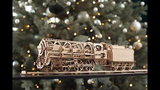 Ugears 460 Steam Locomotive with tender -1