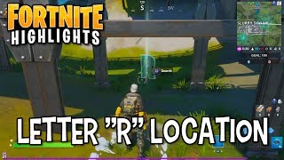 Fortnite : Search The Hidden "R" Location!!