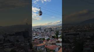 The view of Tbilisi and cable car @The_TimeVoyager