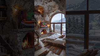 Which bedroom would you enjoy the winter forever?❄️☃️ #aesthetic #aurora #relaxing #vibes #asmr