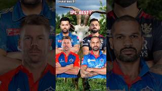 Virat Kohli vs Rohit Sharma vs David Warner vs Shikhar Dhawan IPL Comparions #cricket #trending