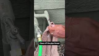 How to replace an outdoor water faucet. #maintenance #diy #homerepair