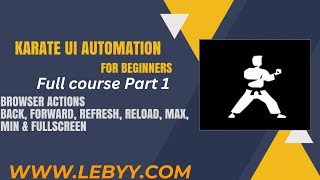 Karate UI Automation for Beginners | Karate UI full course Part 1