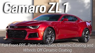 Radiant Red Camaro ZL1 Receives Gtechniq Crystal Serum Ultra "Black" Package and Highway Package PPF