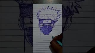 Quick sketch of kakashi hatake #like and #subscribe #narutoshippuden