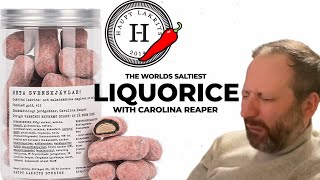 BRITTISH GUY TRIES THE WORLDS SALTIEST LIQUORICE (WITH CAROLINA REAPER)