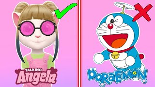 I Love My Talking Angela 2 ❤✨😌 Talking Angela Vs Doraemon What Is Your Fevourite? #gaming