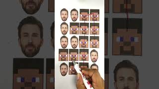 I m steve line connect puzzle game #shorts #art #minecaft #steve