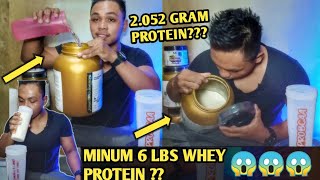 EATING 158 GRAMS OF PROTEIN IN 10 SECONDS!| MUKBANG WHEY PROTEIN INDONESIA #mukbangindonesia