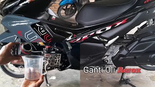 CARA GANTI OLI MESIN AEROX155