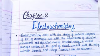 Electrochemistry || Class 12 Chemistry Handwritten notes 📒 #chemistry #class12 #notes #board #video