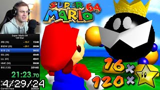 16 Star & 120 Star "Speedrun" Attempts in Mario 64!! | gamerboy80 VODS 4/29/24