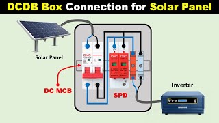 dcdb box connection for solar panel | dcdb connection diagram @TheElectricalGuy