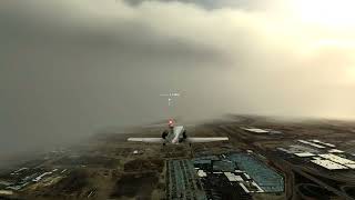 Bad Weather At Kuwait Inter.  Airport-Landing By Garmin System